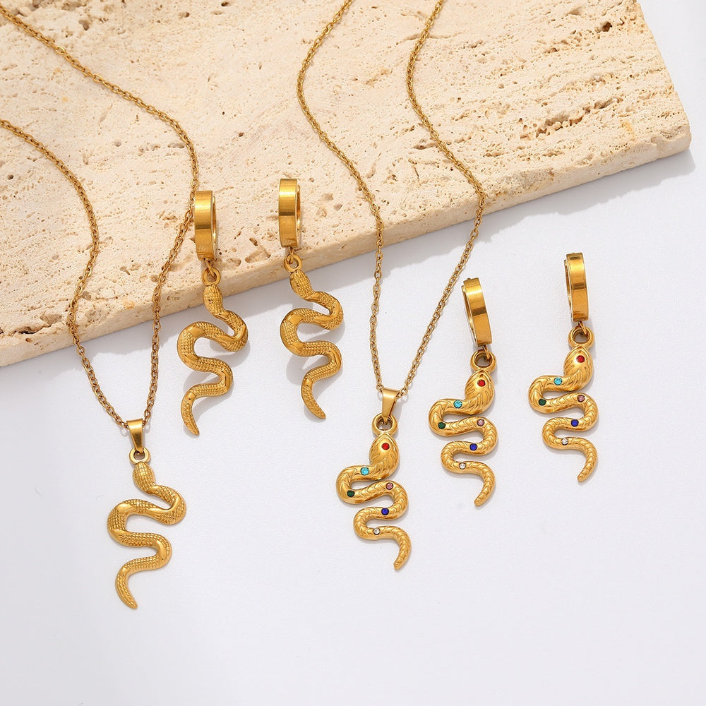 Stainless Steel Necklace In The Shape Of A Spirit Snake