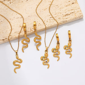 Stainless Steel Necklace In The Shape Of A Spirit Snake