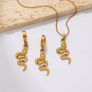 Stainless Steel Necklace In The Shape Of A Spirit Snake